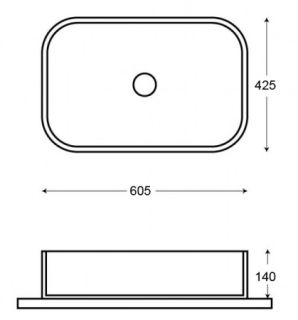 Раковина накладная Azario 60.5х42.5х14 фаянс, цвет Мраморный (AZ78625) Раковина накладная Azario 60.5х42.5х14 фаянс, цвет Мраморный (AZ78625)