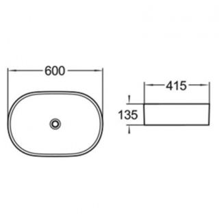 Раковина накладная Azario 60х41.5х13.5 фаянс, цвет Белый глянцевый (AZ2143PSP) Раковина накладная Azario 60х41.5х13.5 фаянс, цвет Белый глянцевый (AZ2143PSP)