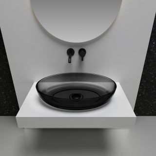 Раковина ABBER Kristall 60см чёрный AT2801Onyx Раковина ABBER Kristall 60см чёрный AT2801Onyx