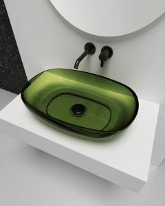 Раковина ABBER Kristall AT2805Emerald 60см зелёный