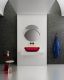 Раковина накладная ABBER Kristall AT2805Rubin 60 см красный