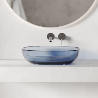 Раковина накладная ABBER Kristall AT2805Saphir 60 см синий
