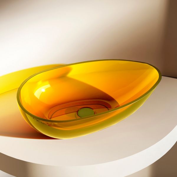 Раковина ABBER Kristall AT2811Amber 60м жёлтый