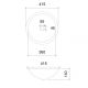 Раковина прозрачная ABBER Glas AK2302 41см