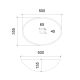 Раковина прозрачная ABBER Glas AK2303 50см