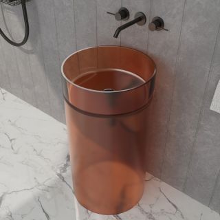 Раковина напольная ABBER Kristall AT2708Opal-H 45 см коричневый