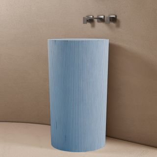 Напольная раковина ABBER Stein AS2501Blau 50см голубой Напольная раковина ABBER Stein AS2501Blau 50см голубой