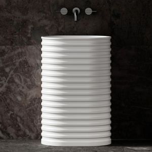 Напольная раковина ABBER Stein AS2550-H 58см белый матовый