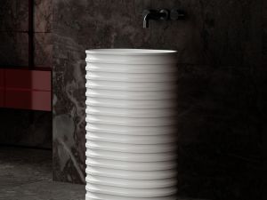 Напольная раковина ABBER Stein AS2550-H 58см белый матовый