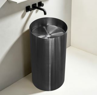 Раковина напольная ABBER Wasser Kreis AF2414GM 40 см оружейная сталь