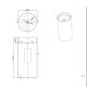 Раковина напольная ABBER Wasser Kreis AF2414MG 40 см золото матовое