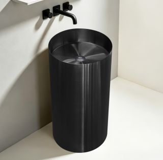 Раковина напольная ABBER Wasser Kreis AF2414MB 40 см чёрный матовый