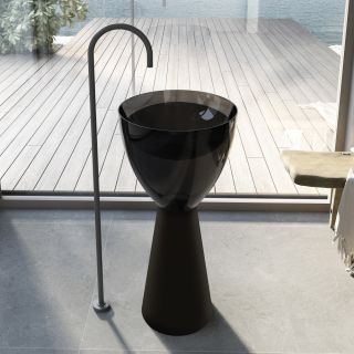 Напольная раковина ABBER Kristall AT2703Onyx-Black 45см чёрный/чёрный матовый Напольная раковина ABBER Kristall AT2703Onyx-Black 45см чёрный/чёрный матовый
