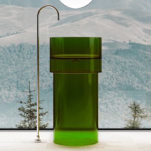 Напольная раковина ABBER Kristall AT2701Emerald-H 45см зелёный