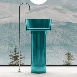 Напольная раковина ABBER Kristall AT2702Aquamarin 45см бирюзовый