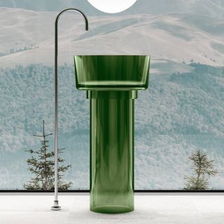 Раковина напольная ABBER Kristall AT2702Emerald 45 см зелёный