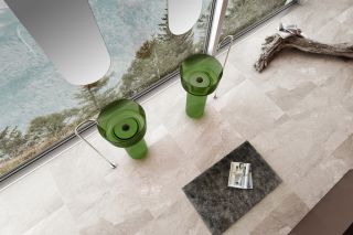 Раковина напольная ABBER Kristall AT2702Emerald 45 см зелёный