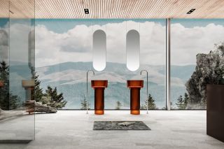 Напольная раковина ABBER Kristall 45x90см коричневый AT2702Opal Напольная раковина ABBER Kristall 45x90см коричневый AT2702Opal