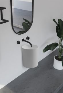 Подвесная раковина ABBER Stein AS2624 42см белый матовый