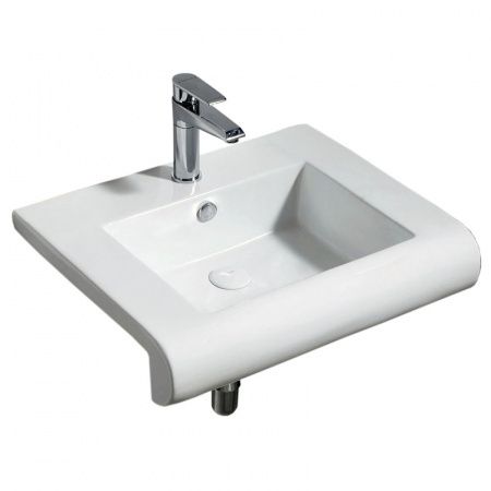 Раковина подвесная Azario 60.5х48.5х17 фаянс, цвет Белый (AZ40032605)