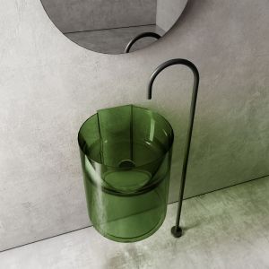 Подвесная раковина ABBER Kristall AT2704Emerald 42см зелёный