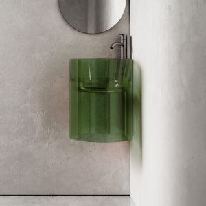 Подвесная раковина ABBER Kristall AT2705Emerald 42см зелёный