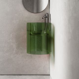 Подвесная раковина ABBER Kristall AT2705Emerald 42см зелёный Подвесная раковина ABBER Kristall AT2705Emerald 42см зелёный