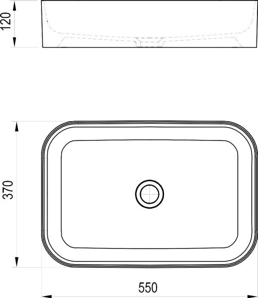 Раковина Ravak Ceramic 550 R Slim