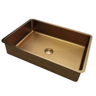 Раковина встраиваемая сверху ABBER Wasser Kreis AF2402MRG 52 см розовое золото матовое