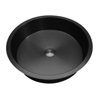Раковина встраиваемая снизу ABBER Wasser Kreis AF2409MB 43 см чёрный матовый