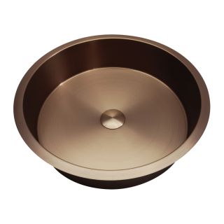 Раковина встраиваемая снизу ABBER Wasser Kreis AF2409MRG 43 см розовое золото матовое