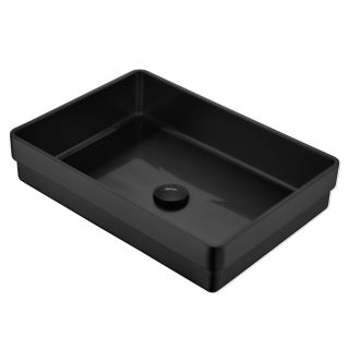 Раковина встраиваемая сверху ABBER Wasser Kreis AF2401MB 51 см чёрный матовый