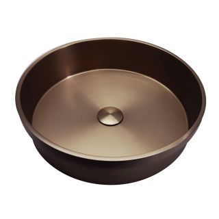 Раковина встраиваемая сверху ABBER Wasser Kreis AF2408MRG 41 см розовое золото матовое