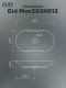 Раковина Gid Mnc503H012 54464 накладная под камень глянцевая 66.5x41x12