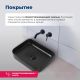 Раковина накладная Aquanet Soul-1-MB 245833 50 см чёрный матовый
