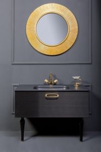 Раковина Armadi Art Vallessi 80см антрацит 838-080-A