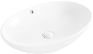 Раковина накладная BelBagno 63см белая BB1104