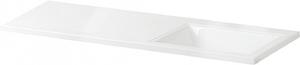 Раковина BelBagno из литьевого мрамора правосторонняя 120см BB1200/480-LV-MR-R
