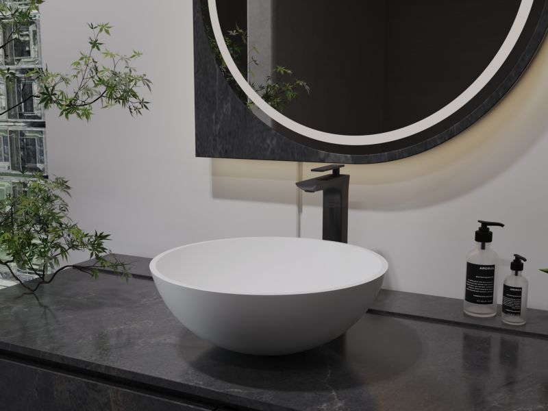 Накладная раковина NT Bagno Coppa NT410 40см белый матовый