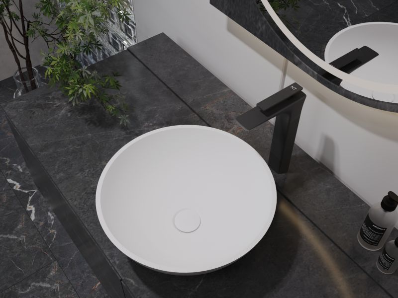 Накладная раковина NT Bagno Coppa NT410 40см белый матовый