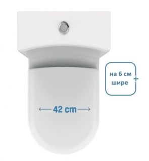 Чаша напольного унитаза Creavit Grande GR360-11CB00E-0000