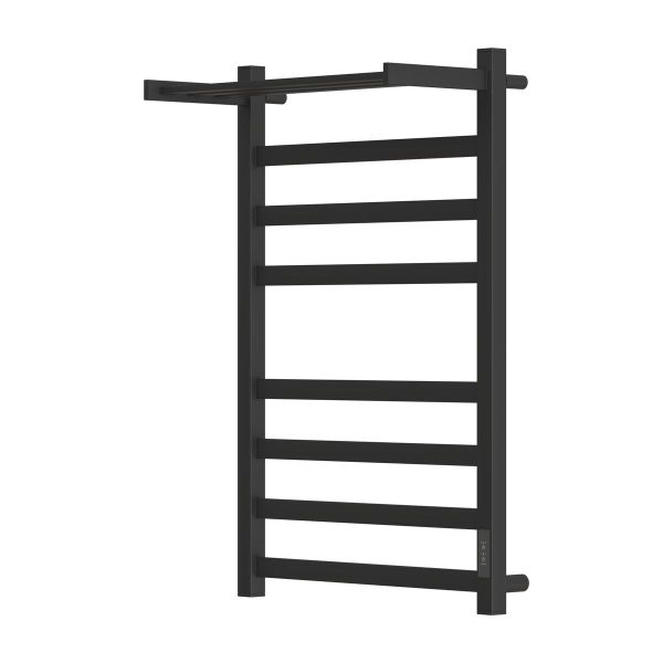 Полотенцесушитель электрический Point Меркурий PN83858PB П7 500x800 с полкой черный