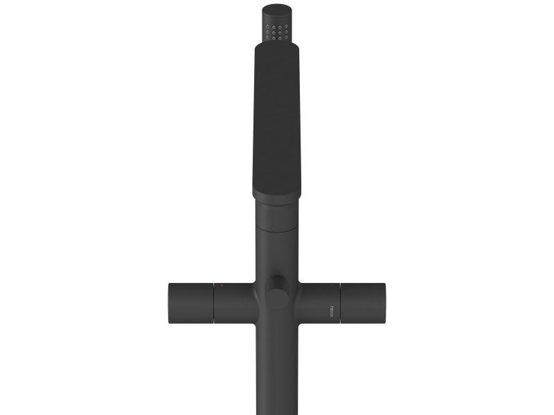 Напольный смеситель для ванны Ravak Chrome II CR X070468 чёрный матовый