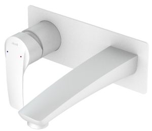 Встраиваемый смеситель для раковины IDDIS Ray белый матовый RAYWT00i65