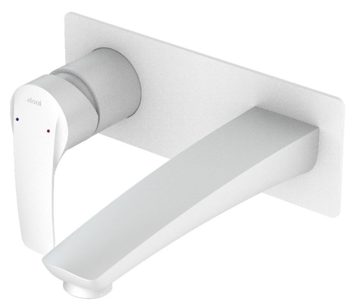 Встраиваемый смеситель для раковины IDDIS Ray белый матовый RAYWT00i65