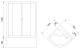 Душевой уголок Royal Bath BK 100x100см белый RB100BK-T