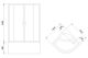 Душевой уголок Royal Bath HK 100x100см чёрный RB100BK-T-BL