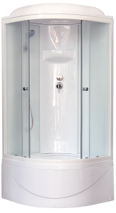 Душевая кабина Royal Bath BK стекло белое/матовое 100x100см RB100BK6-WC