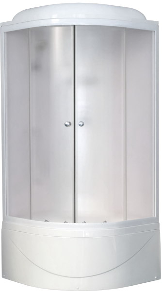 Душевая кабина Royal Bath BK стекло белое/матовое 100x100см RB100BK6-WC