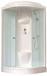 Душевая кабина Royal Bath HK стекло белое/прозрачное 100x100см RB100HK6-WT Душевая кабина Royal Bath HK стекло белое/прозрачное 100x100см RB100HK6-WT